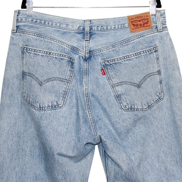 Levi's Low Pro Jeans Charlie Glow Up Light Wash Mid Rise Straight Leg Size 32 - Picture 8 of 12